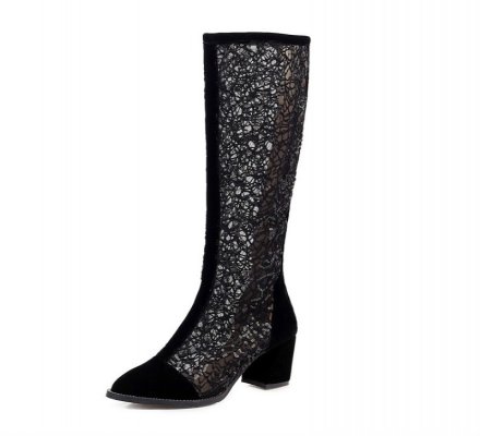 2021 new shoes, summer boots, hollow high heeled boots, fashionable non slip wear resistant boots 34 47women sandals
